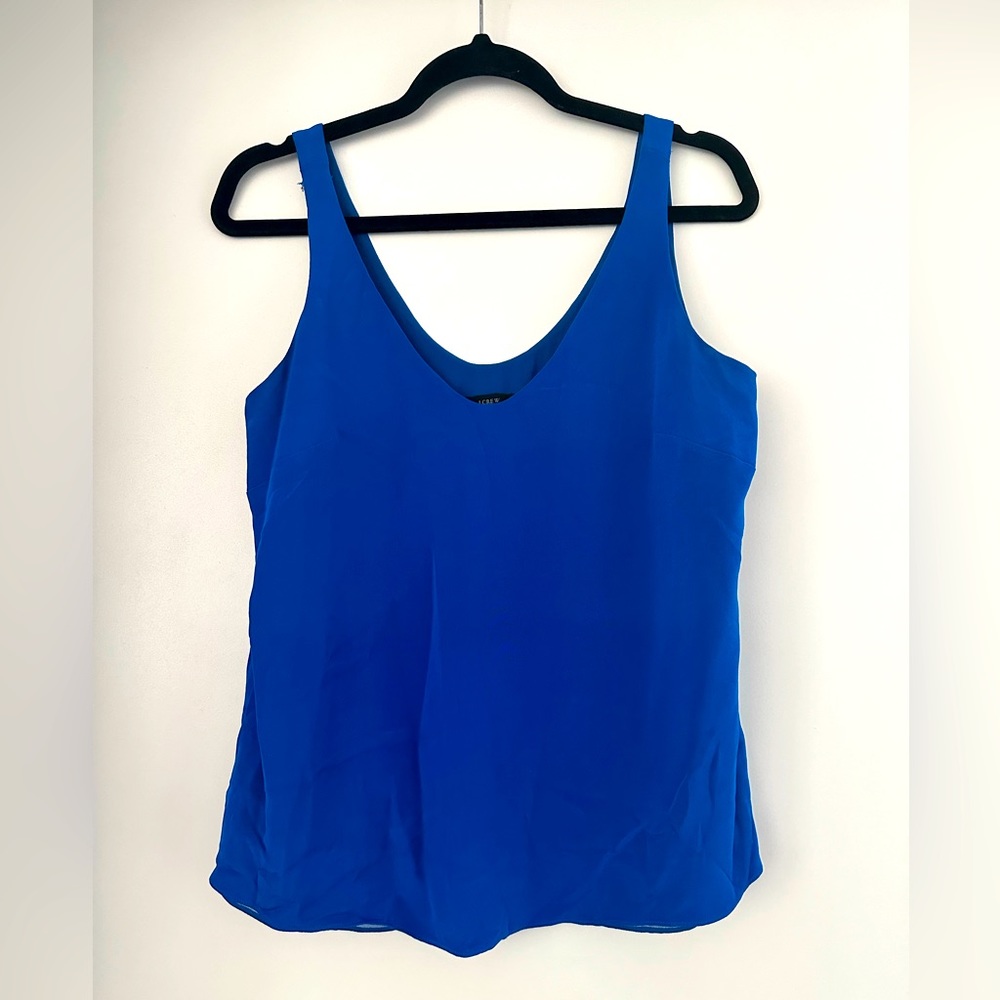 J Crew 100% Silk V-Cut Top Women’s Size 4
